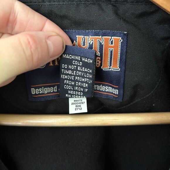 Men's Duluth Trading Company XXL Tall Blue Black Vest Pockets‎ Zipper Utility - Picture 8 of 12
